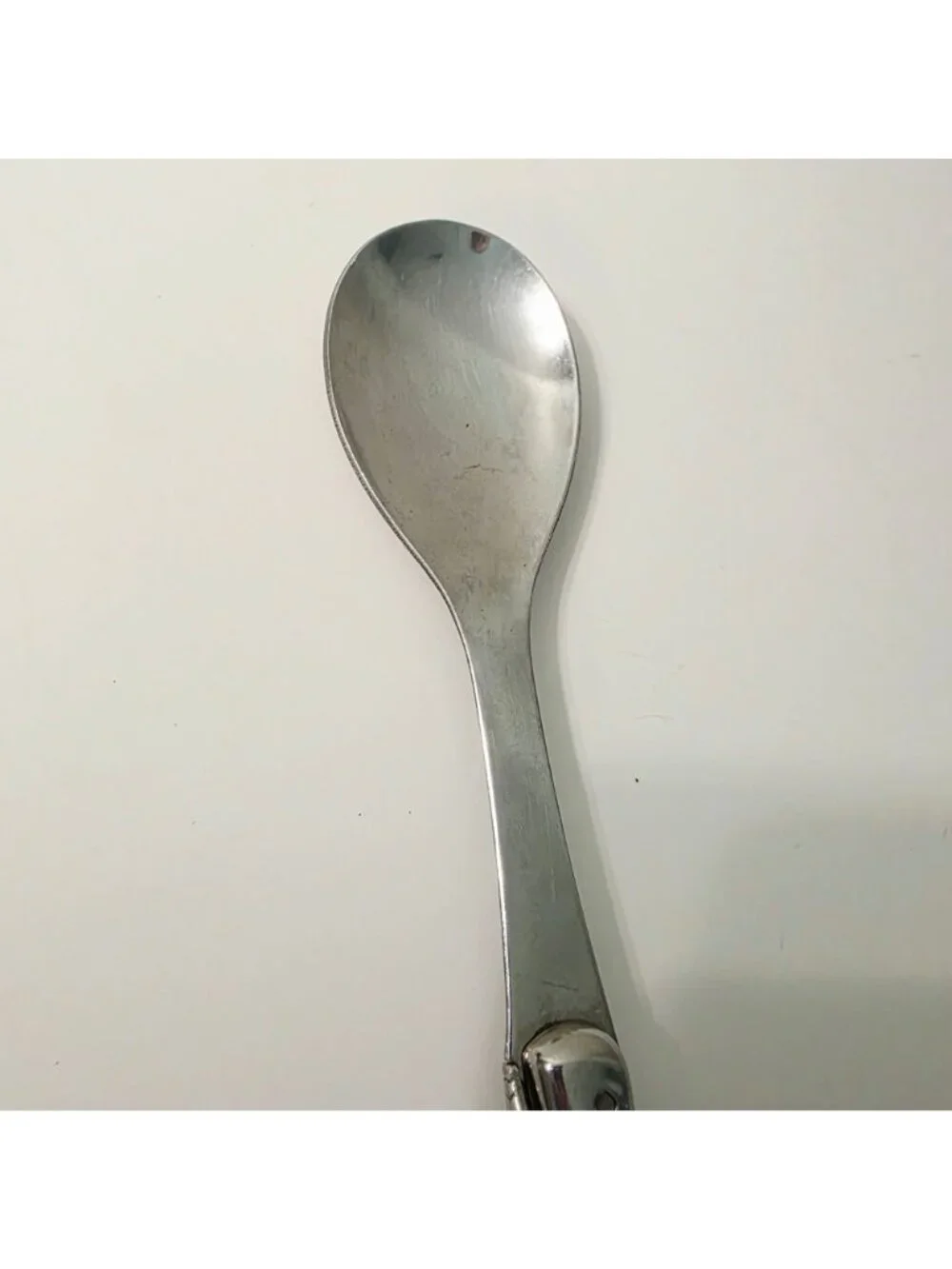 Laguiole Inox France Salad Server Spoon Brown Wooded Handle Bee Detail 10
